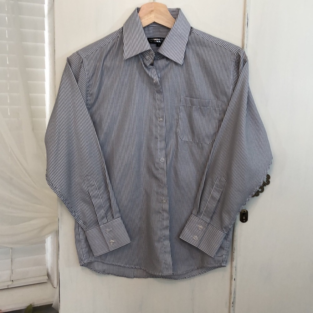 Boys Striped dress shirt Sz 12 - Picture 3 of 4